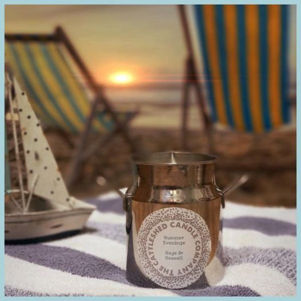 Milk Churn Candle - Summer Evenings - Sea Salt & Sage