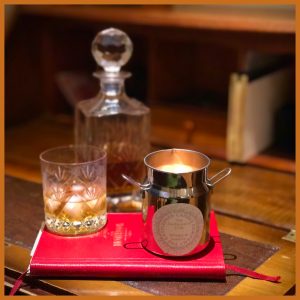 Milk Churn Candle - Whisky & Leather