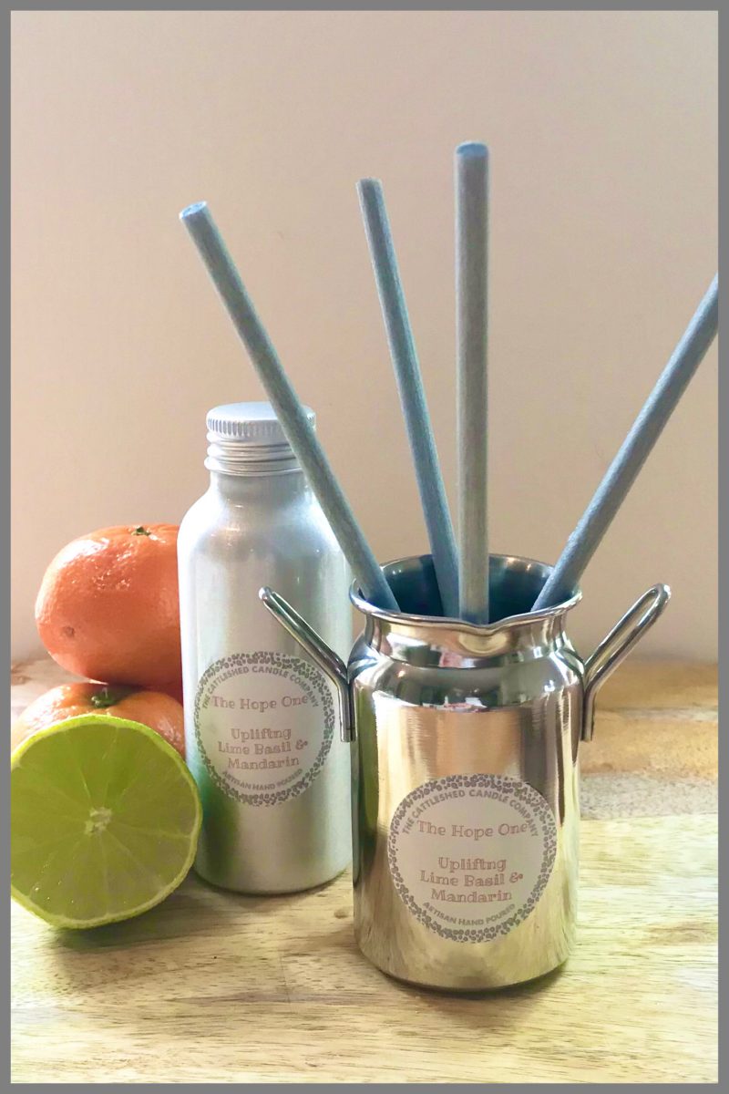 The Cattleshed Candle Company Unique Milk Churn Diffusers The Hope One -  Lime Basil & Mandarin